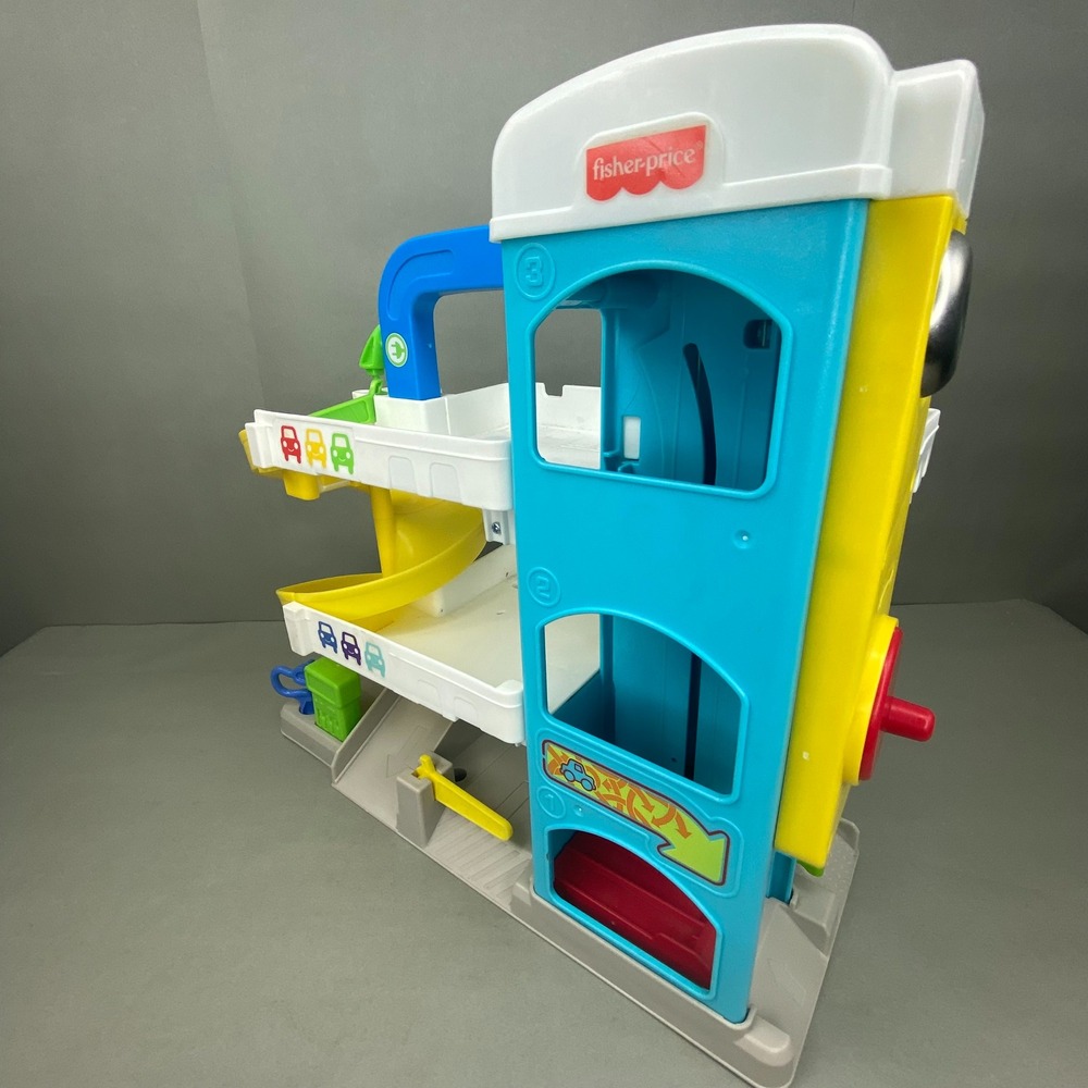 Fisher Price Little People Helpful Neighbors Garage Kids Interactive Garage Only - Picture 3 of 16